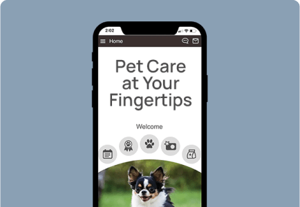Vet App home screen